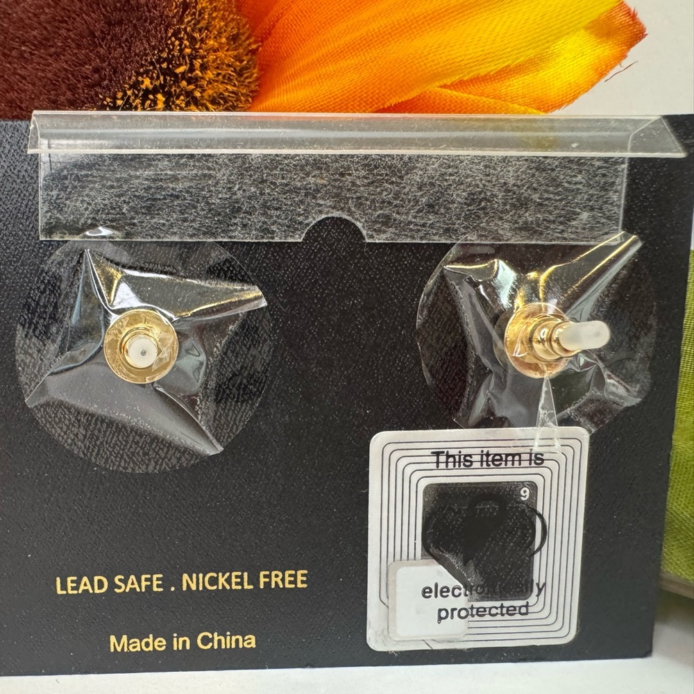 House of Harlow 1960 Gold Tone Earrings - Picture 2 of 2